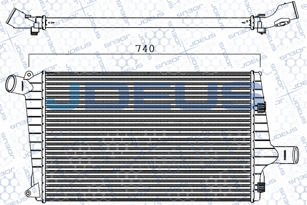 интеркулер (охладител за въздуха на турбината) JDEUS               