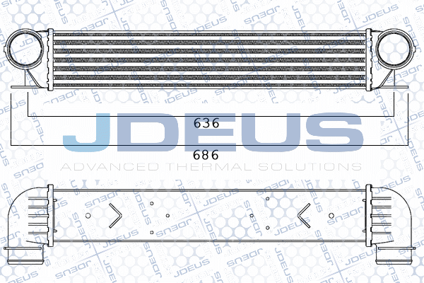 интеркулер (охладител за въздуха на турбината) JDEUS               