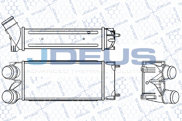 интеркулер (охладител за въздуха на турбината) JDEUS               