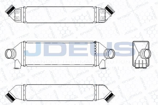интеркулер (охладител за въздуха на турбината) JDEUS               