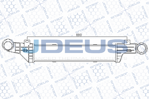 интеркулер (охладител за въздуха на турбината) JDEUS               