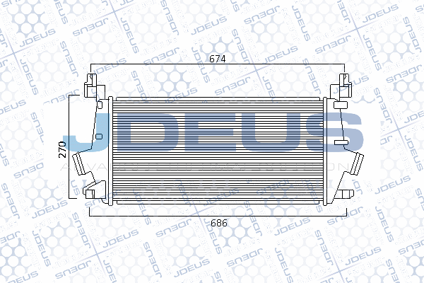 интеркулер (охладител за въздуха на турбината) JDEUS               