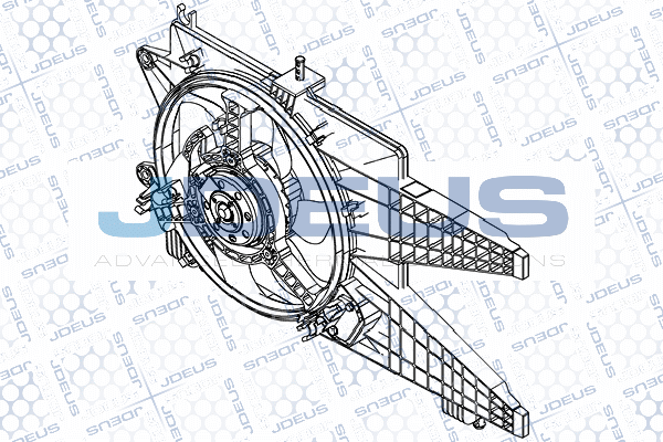 вентилатор, охлаждане на двигателя JDEUS               