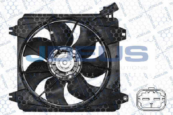 вентилатор, охлаждане на двигателя JDEUS               
