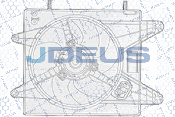 вентилатор, охлаждане на двигателя JDEUS               