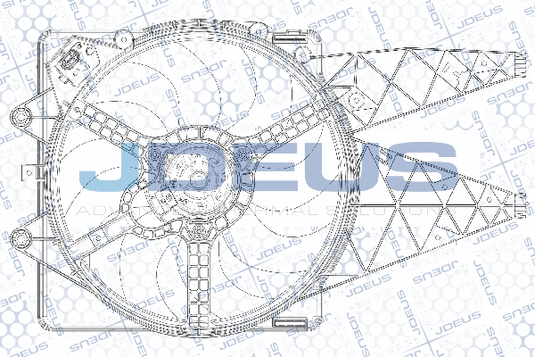 вентилатор, охлаждане на двигателя JDEUS               