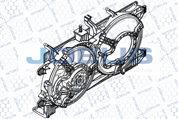 вентилатор, охлаждане на двигателя JDEUS               