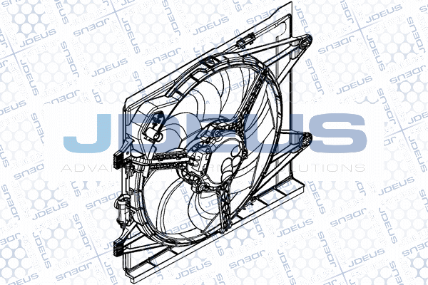 вентилатор, охлаждане на двигателя JDEUS               