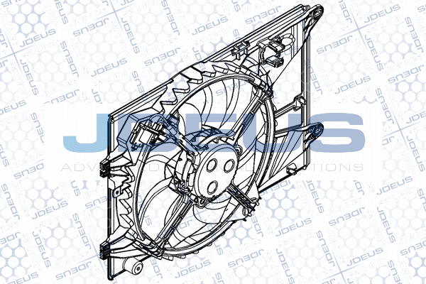 вентилатор, охлаждане на двигателя JDEUS               