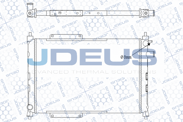 радиатор, охлаждане на двигателя JDEUS               
