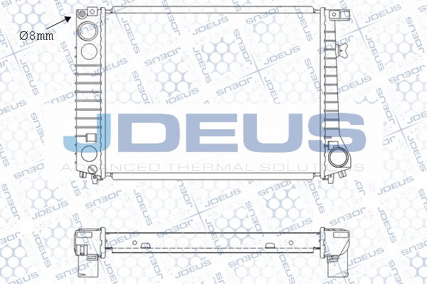 радиатор, охлаждане на двигателя JDEUS               