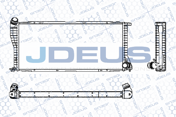радиатор, охлаждане на двигателя JDEUS               