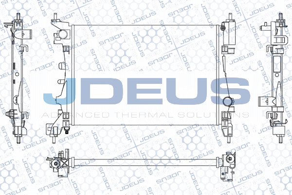 радиатор, охлаждане на двигателя JDEUS               
