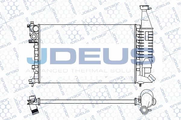 радиатор, охлаждане на двигателя JDEUS               