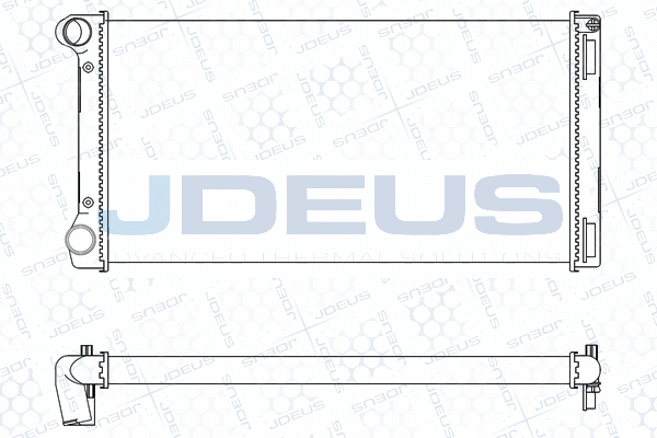 радиатор, охлаждане на двигателя JDEUS               