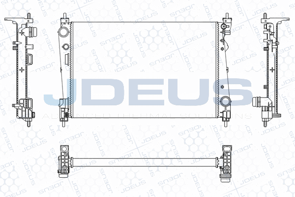 радиатор, охлаждане на двигателя JDEUS               