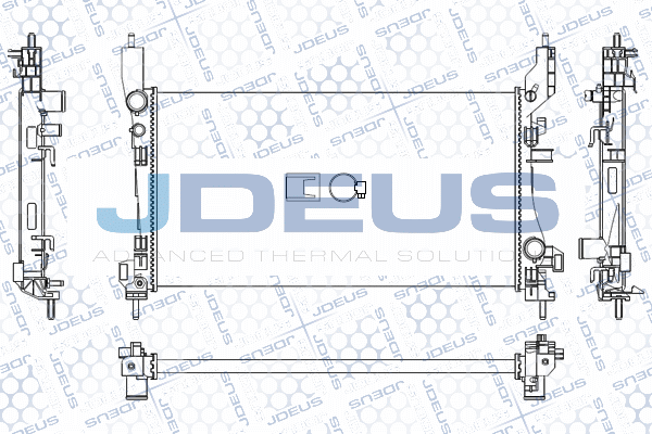 радиатор, охлаждане на двигателя JDEUS               