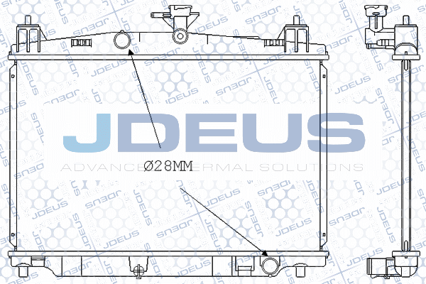 радиатор, охлаждане на двигателя JDEUS               