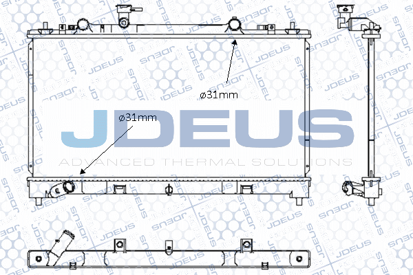 радиатор, охлаждане на двигателя JDEUS               