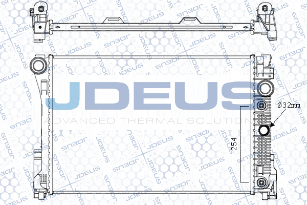 радиатор, охлаждане на двигателя JDEUS               