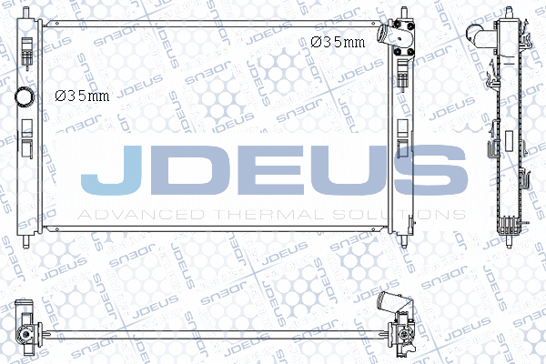 радиатор, охлаждане на двигателя JDEUS               