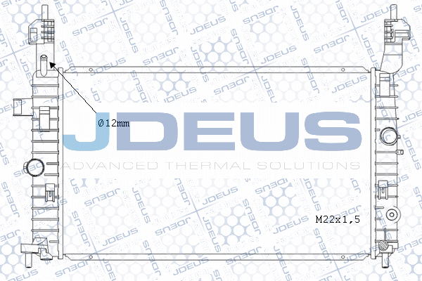 радиатор, охлаждане на двигателя JDEUS               