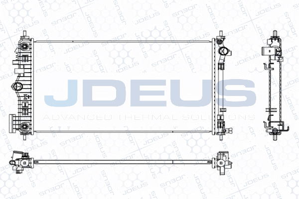 радиатор, охлаждане на двигателя JDEUS               