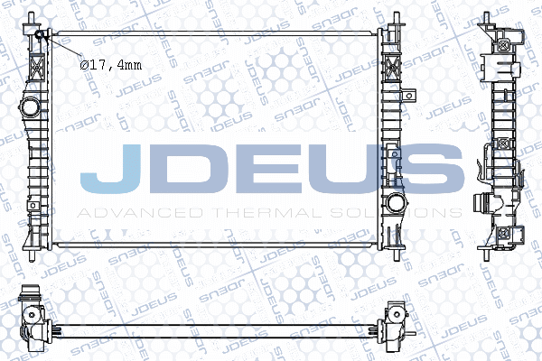 радиатор, охлаждане на двигателя JDEUS               