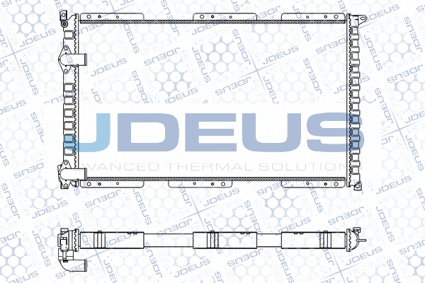 радиатор, охлаждане на двигателя JDEUS               