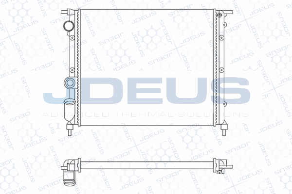 радиатор, охлаждане на двигателя JDEUS               