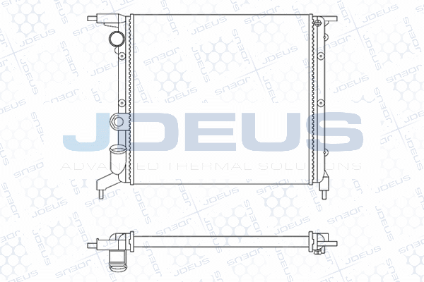 радиатор, охлаждане на двигателя JDEUS               