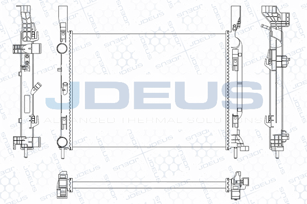 радиатор, охлаждане на двигателя JDEUS               