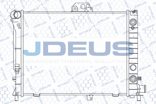 радиатор, охлаждане на двигателя JDEUS               