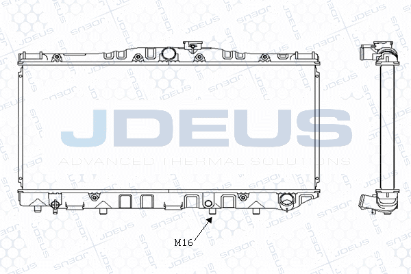 радиатор, охлаждане на двигателя JDEUS               