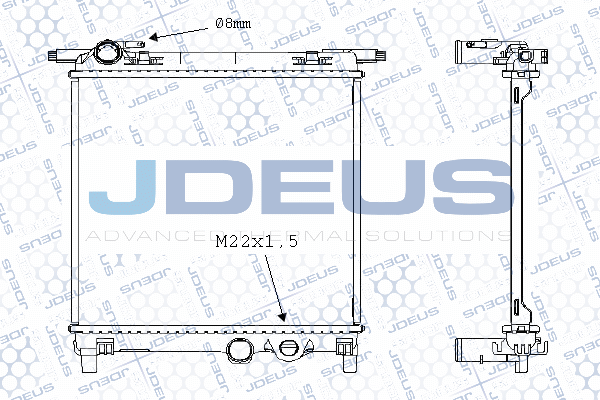 радиатор, охлаждане на двигателя JDEUS               