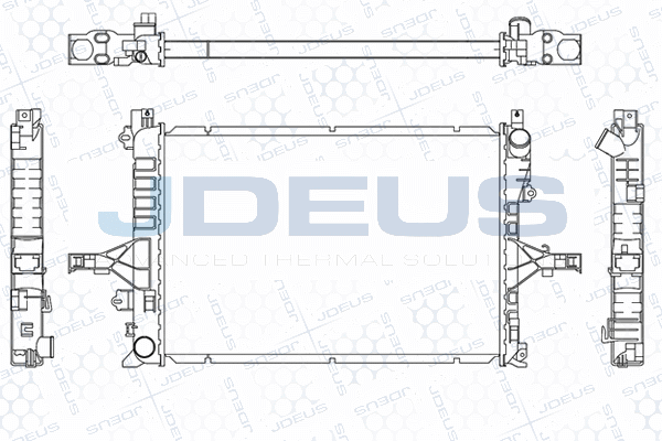 радиатор, охлаждане на двигателя JDEUS               