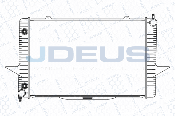 радиатор, охлаждане на двигателя JDEUS               