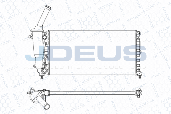 радиатор, охлаждане на двигателя JDEUS               