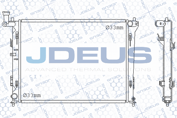 радиатор, охлаждане на двигателя JDEUS               