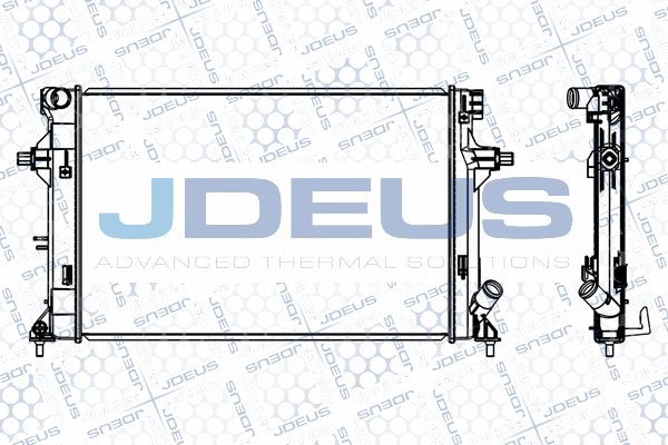 радиатор, охлаждане на двигателя JDEUS               