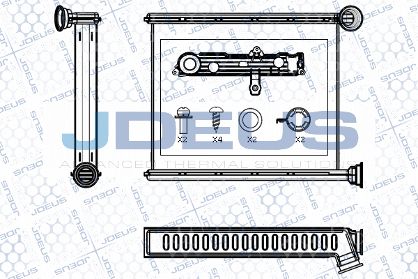 топлообменник, отопление на вътрешното пространство JDEUS               