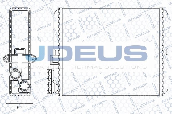 топлообменник, отопление на вътрешното пространство JDEUS               