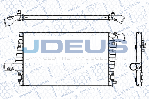 интеркулер (охладител за въздуха на турбината) JDEUS               