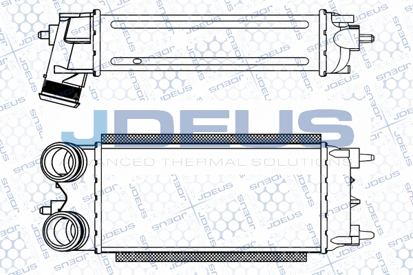 интеркулер (охладител за въздуха на турбината) JDEUS               