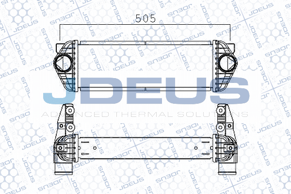 интеркулер (охладител за въздуха на турбината) JDEUS               