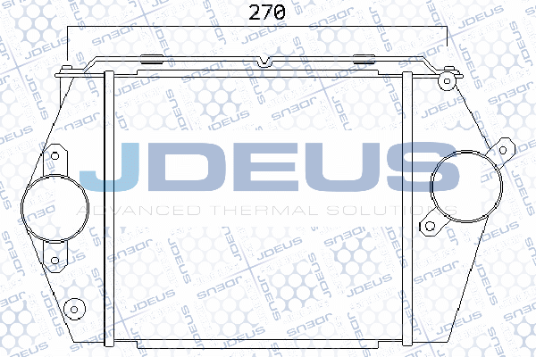 интеркулер (охладител за въздуха на турбината) JDEUS               
