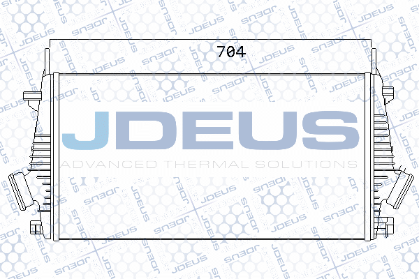 интеркулер (охладител за въздуха на турбината) JDEUS               