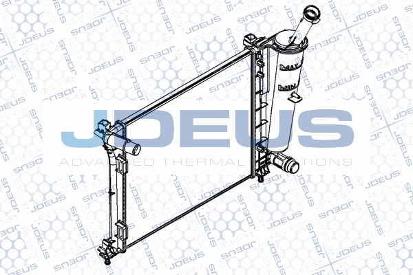 радиатор, охлаждане на двигателя JDEUS               