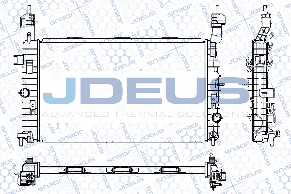 радиатор, охлаждане на двигателя JDEUS               