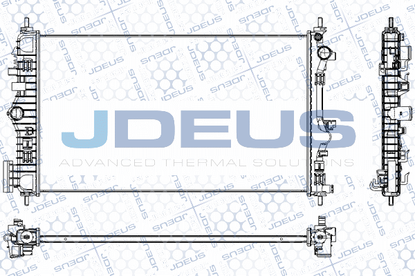 радиатор, охлаждане на двигателя JDEUS               